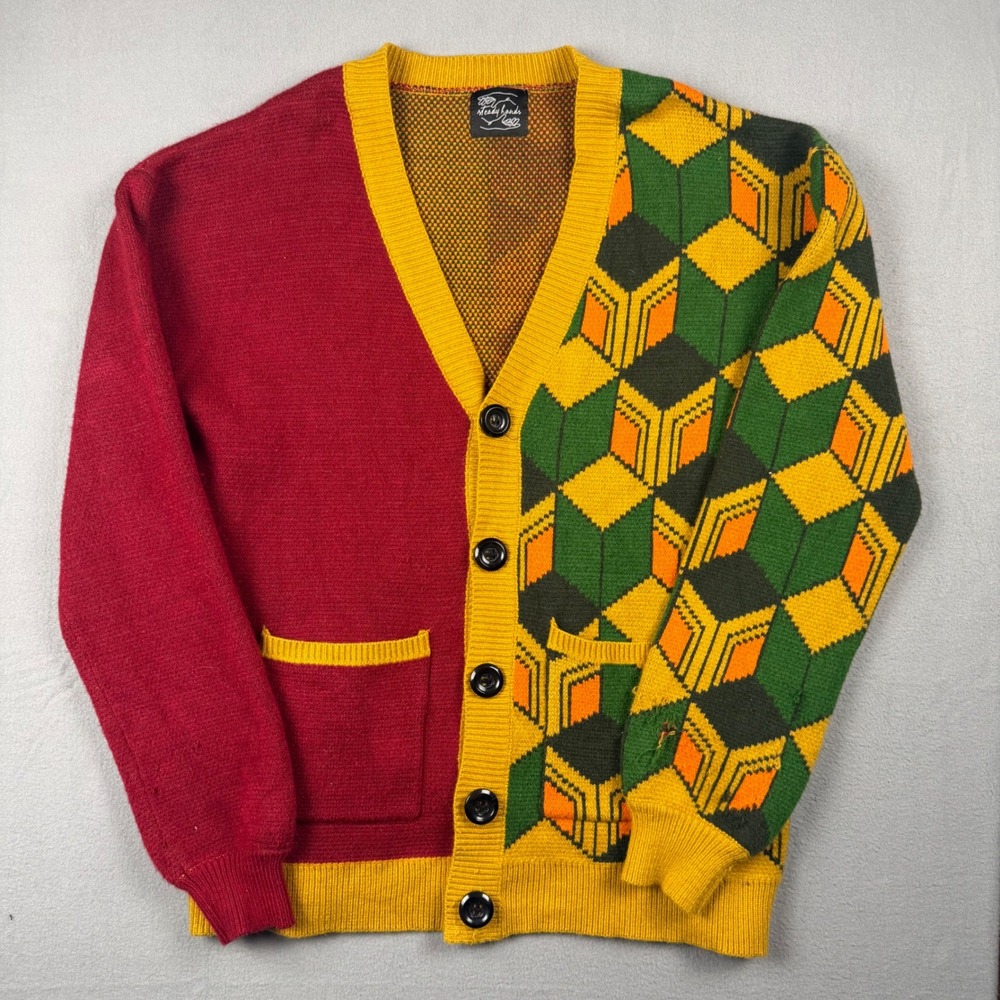 Steady Hands Giyu Tomioka Cardigan Anime Split Geometric Knit Sweater ML